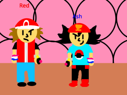 ash and red designs