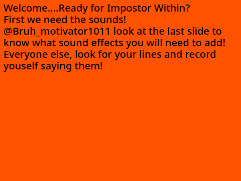 IMPOSTOR WITHIN LINES DUB 1