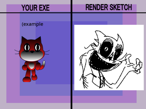 ay exe and ill sketch a top render of them remix