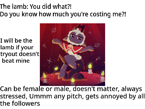 Cult of the Lamb AuDiTiOnS