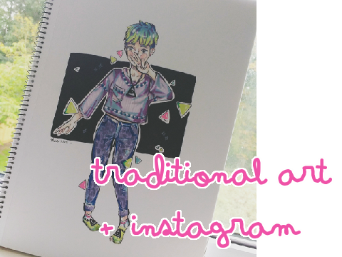 traditional art + ig !!