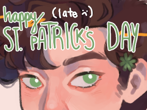 happy (late) st. patrick's day || art + progress