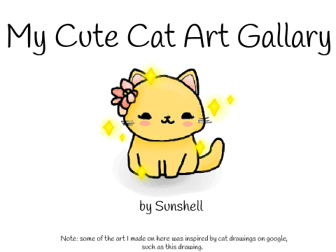 My Cute Cat Art Gallary