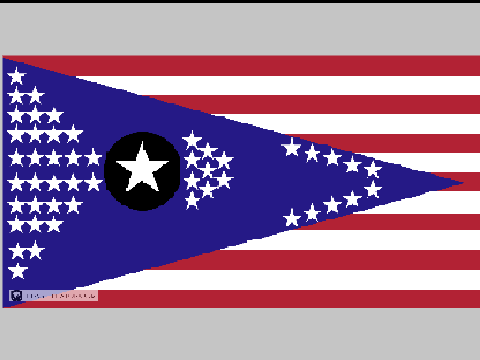 my waving american flag