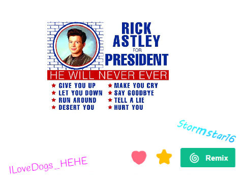 Sign the Petition Rick for President! (Remix and Sign Name) remix