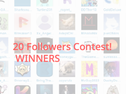 20 Followers Contest WINNERS