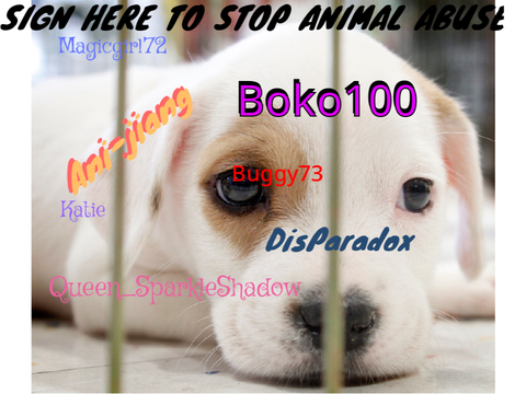 SIGN HERE TO STOP ANIMAL ABUSE!! Remix remix remix remix