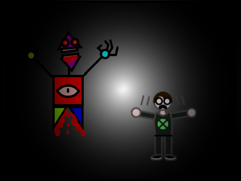 figure man but SCARY (and a bit gory)