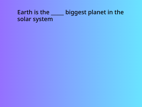 Earth Quiz for Earth Hour 