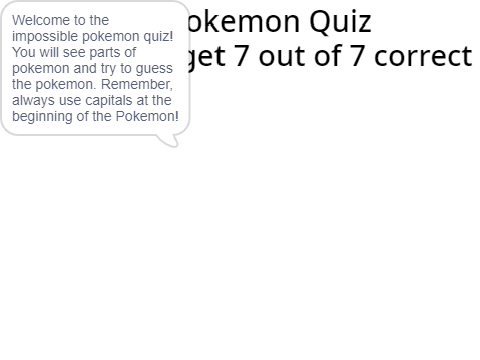 Impossible Pokemon Quiz