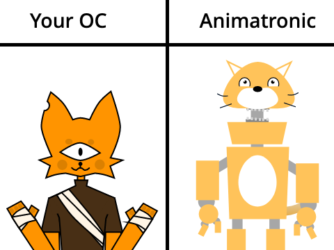 my guy wanted to be an animatronic :)