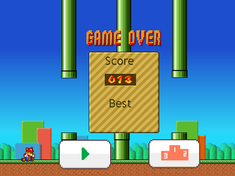 Flappy Mario easy version