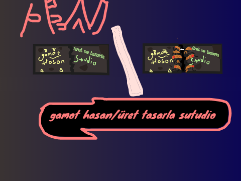 Üret tasarla sütüdyo (gamot hasan) logo animasyonu