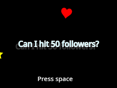 Can I hit 50 followers?