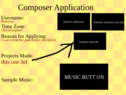 JOB APPLICATION composer