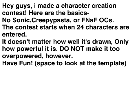 Character Creation Contest