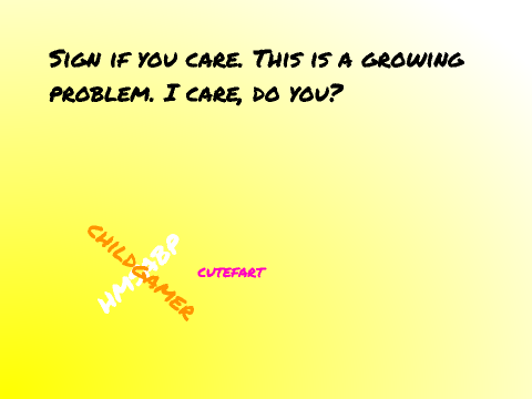 Sign if you care about Cyber-Bullying