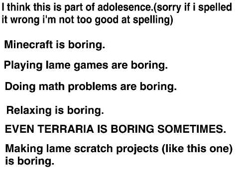 My Boring List (another dumb project)