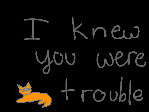 I knew you were trouble OC map closed