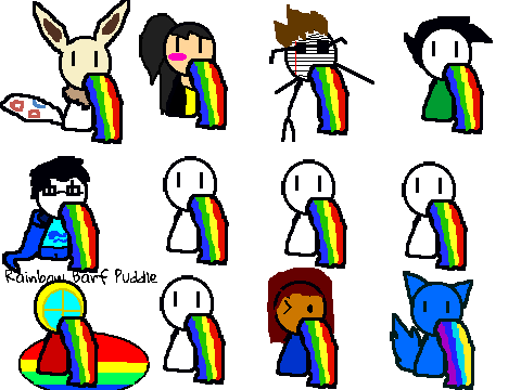 ADD YOURSELF BARFING RAINBOWS! remix remix