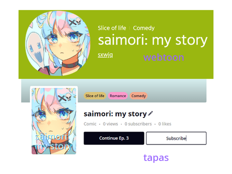 MY WEBTOON LAUNCHED