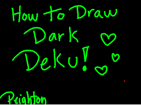 How to draw dark deku