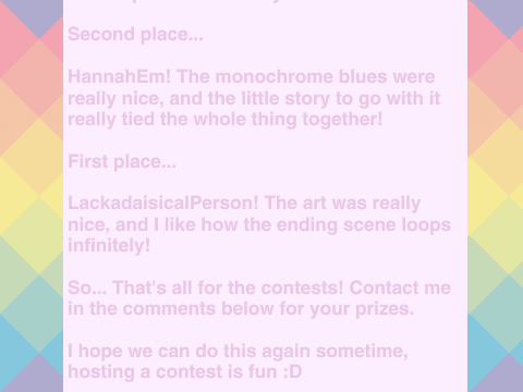 ART CONTEST - RESULTS!!!