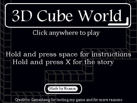 3D Cube World