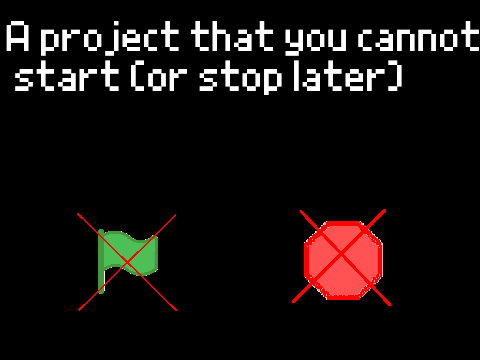 A project that cannot start (or stop later) | #animations #all