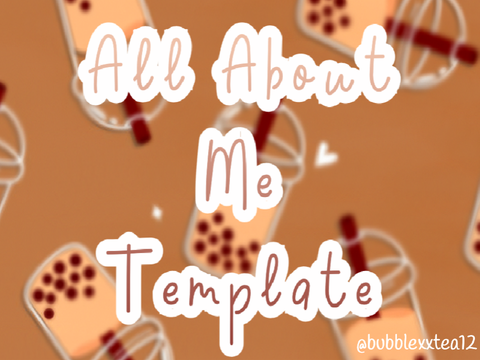 All About Me Template #all