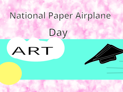 National Paper Airplane Day Art