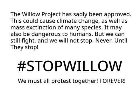 We shall fight against climate change until our last days.