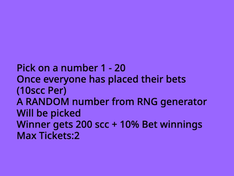 EASTER EVENT WIN UP TO 220 SCC