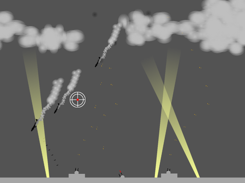対空砲火ゲーム　Anti-aircraft fire game