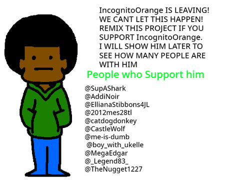 Remix To Support IncognitoOrange! 