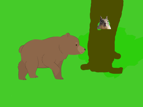Escape the bear!