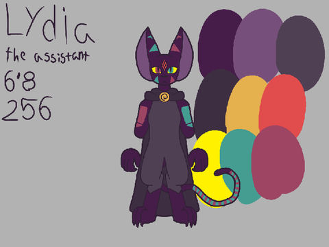 Lydia the assistant reference sheet