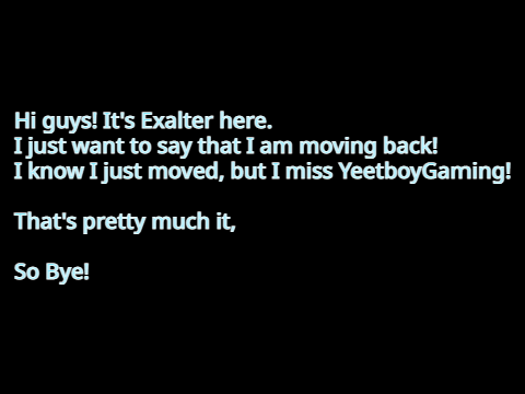 Moving Back