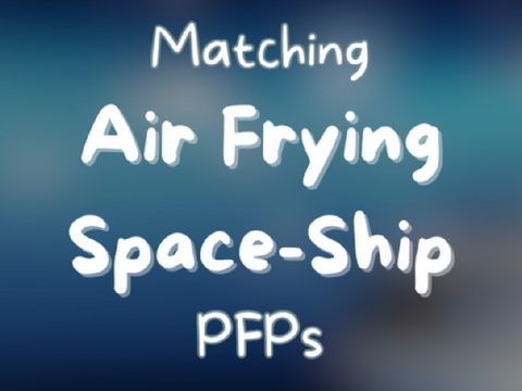 ･ ｡ﾟ☆ Matching PFPs ☽ Air Frying Space-Ship