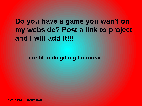 Add you game to my webside!