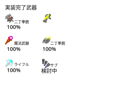 武器制作状況