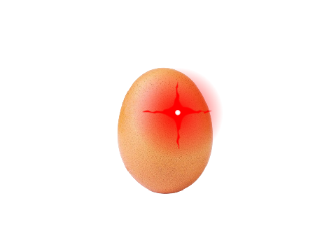 Black vs egg