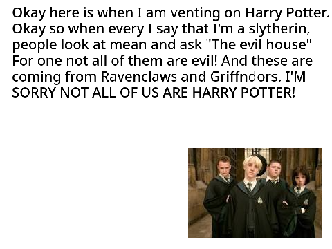 me putting my logic into HARRY POTTER