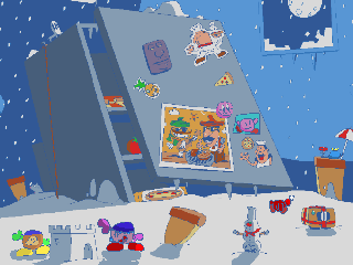 Kirby and also my characters in Pizza tower Background