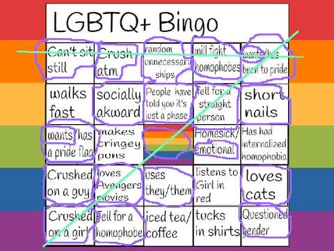 LGBTQIA2S+ Bingo sMiTtY rEmIx