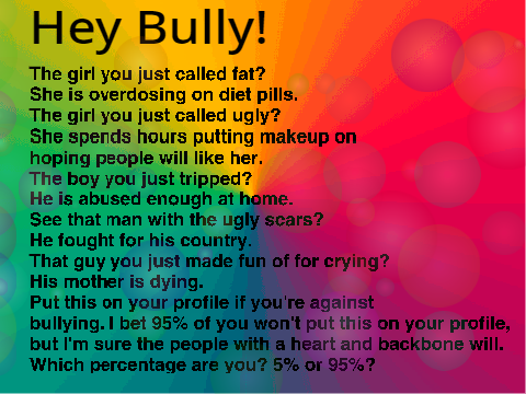 Hey Bully! Look over here!  remix remix remix remix remix