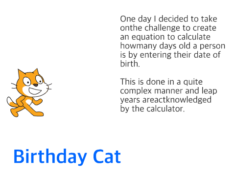 Birthday cat