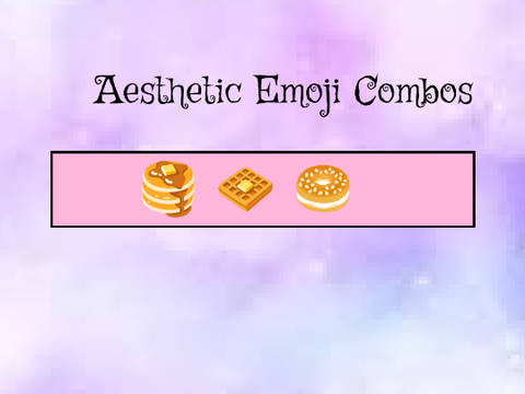 Aesthetic Emoji Combos