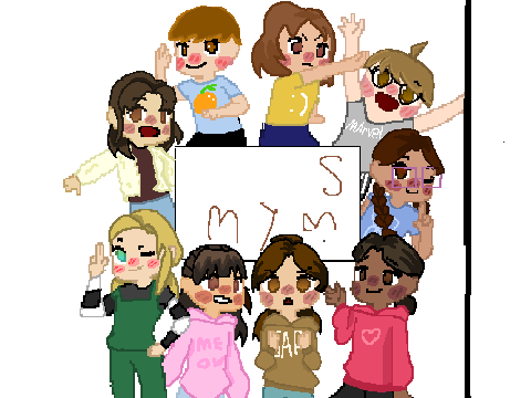 random kids wanted me to draw them at school so i did