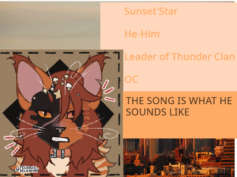 Another OC! Sunset'Star
